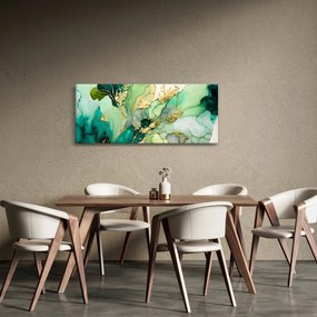 Kép - Zöld absztrakció (120x50 cm)