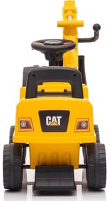 Push autó kotrógép CAT 2xAA sárga/fekete