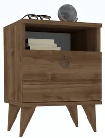 Éjjeli szekrényke BARLO 50x40 cm barna