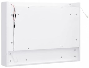 fehér MDF tükrös fürdőszobaszekrény 66 x 17 x 63 cm
