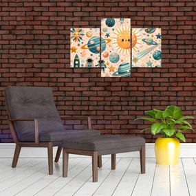 Kép - Darabok az űrből (90x60 cm)