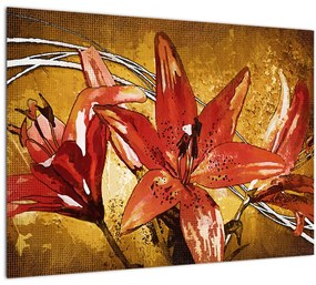 Kép a liliomvirágokról (70x50 cm)