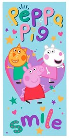 Peppa malac Smile fürdőlepedő, strand törölköző 70x140cm
