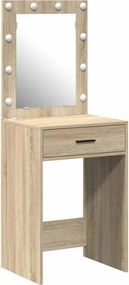 vidaXL Öltözködőasztal fiókkal Sonoma tölgy 50 x 41 x 135 cm Faanyag