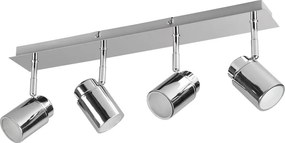 Fényes ezüstszínű fém spotlámpa 19x52 cm Angelo – Trio