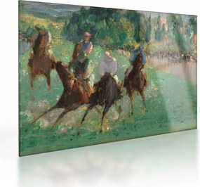 Üveg kép - Edouard Manet, At the Races, reprodukciók (70x50 cm)