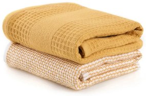 Sárga darázsmintás törölköző szett 2 db-os 40x60 cm Betty – Foutastic