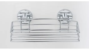 WENKO 20883100 - VACUUM-LOC kerek polc, acél, 26x15,3 cm, fényes króm