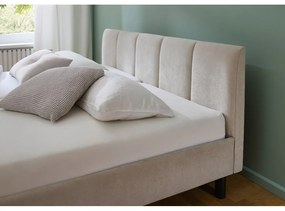 Bézs kárpitozott franciaágy ágyrács nélkül 180x200 cm Joker – Meise Möbel