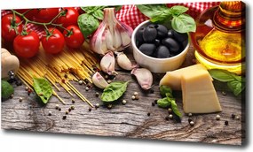 Vászonkép Olasz ételek 100x70 cm