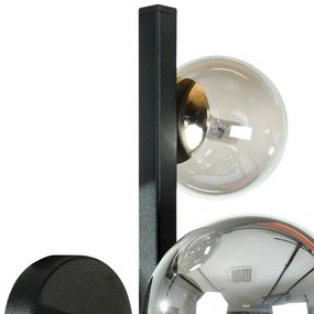 Zuma Line 1216 - SERENITY fali lámpa 3xG9/8W/230V fekete/füstös fekete