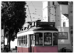 Üveg kép - Villamos (70x50 cm)