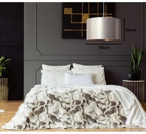 Duolla - Csillár zsinóron CANNES 1xE27/15W/230V á. 50 cm ezüst/réz