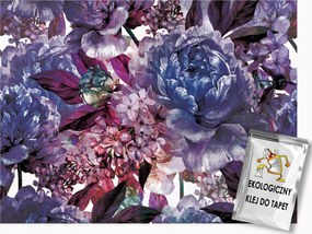 Fotótapéta Flizelina Virágok Lila Növények Bazsarózsa 250x175 ragasztó