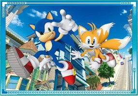 Sonic a sündisznó Save the Day 4 az 1-ben puzzle Clementoni