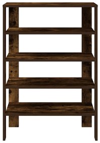 füstös tölgy színű szerelt fa cipőtartó 61x32x87,5 cm