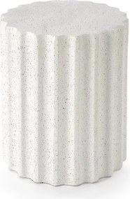 Tiaris dohányzóasztal 41 cm - fehér terrazzo