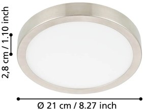 Szürke LED mennyezeti lámpa FUEVA 5 – EGLO