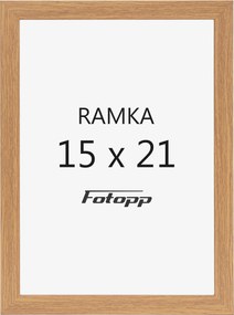 Képkeret 15x21cm A5 barna fotókeret