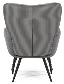 Szürke Corduroy Relax Fotel. AK-L7285 GREY6