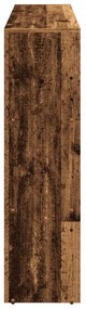 3 szintes antik színű elválasztó könyvespolc 137,5x29x103,5 cm