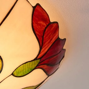 Endon 63960 - Tiffany BOTANICA mennyezeti lámpa, 2×E27, 60 W/izzónként, 230 V, átmérő: 45 cm