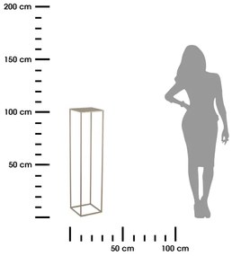 Virágállvány 100x24 cm bézs