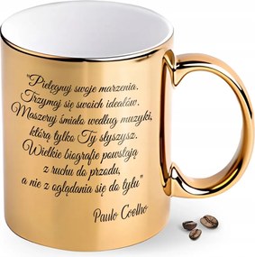 Arany Kerámia Bögre Előléptetés Ezredes Hölgy Ajándék Idézet