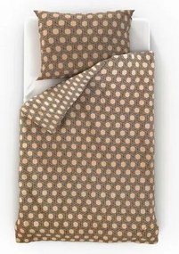 Kvalitex Szatén ágynemű Luxury Collection Carero bézs, 220 x 200 cm, 2 db 70 x 90 cm