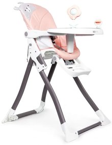 Gyermek etető szék Pink BEAR Ecotoys