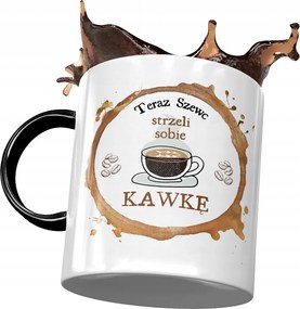 Fekete Bögre Cipésznek Kávéscsésze Nyomtatott Fotóval