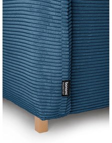 Kék kordbársony kinyitható sarokkanapé (variálható) Tori – Bonami Selection