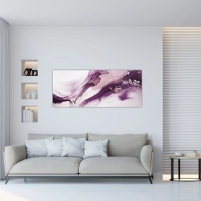 Kép - Lila folyadék művészet (120x50 cm)