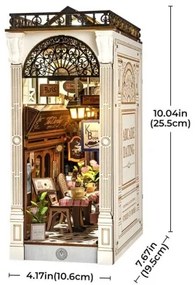 RoboTime 3D LED könyvtámasz puzzle, Könyves passzázs, 2xAAA