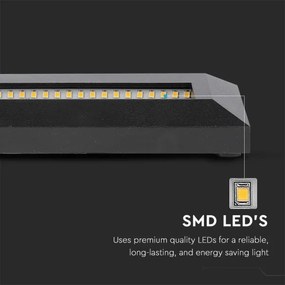 LED kültéri lépcsővilágítás LED/3W/230V IP65 4000K fekete