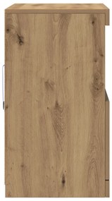 LED világításos oldalszekrény, Mesteri tölgy 60x37x67 cm