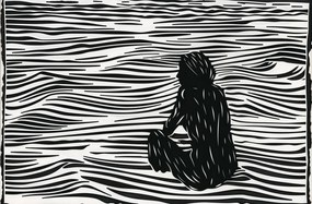 Poszter 86,4x56,8cm Összetett Fluid vonalak