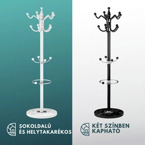 TENZY fogas márvány talapzattal, 37x173cm, fehér Casaria