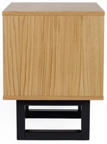 Camden Diamond Print éjjeliszekrény tölgyfa dekorral - Woodman