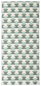 Zöld-türkiz kültéri-beltéri futószőnyeg 70x160 cm Dana Army – Pappelina