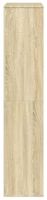 sonoma tölgy színű szerelt fa könyvszekrény 100 x 33 x 156,5 cm