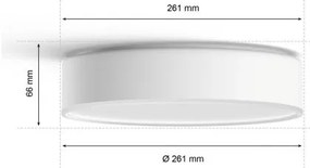 Philips Hue ENRAVE S LED 9,6W 230V dimm. lámpa, 261 mm, fehér + távirányító