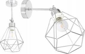 Fali Lámpa mozgás loft vezeték E27 króm