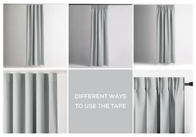 Világosszürke sötétítő termo függöny 140x270 cm Pleat – Restilo