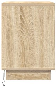 Éjjeli Szekrények LED 2 db Sonoma Tölgy 50x34.5x50 cm