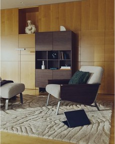 Világosbarna zsenília fotel Amsen – Kave Home