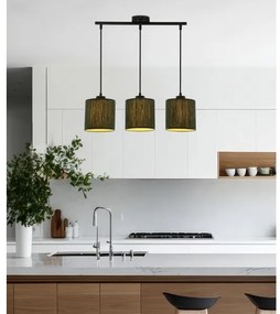 Csillár zsinóron PATTI 3xE27/60W/230V zöld