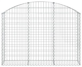 íves horganyzott vas gabion kosár 150x30x100/120 cm