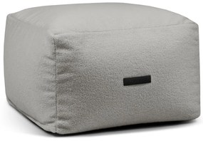 Világosszürke buklé babzsákfotel Softbox MooG – SLOWDOWN