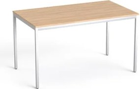 Általános asztal fémlábbal, 75x130 cm, MAYAH Freedom SV-38, tölgy (IBXA38T)